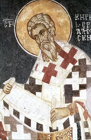 Icon of Saint Cyril of Jerusalem